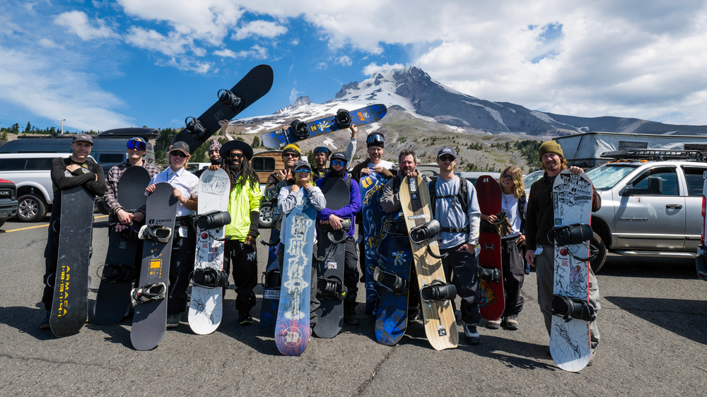 Armada Snowboard team at Mt. Hood.